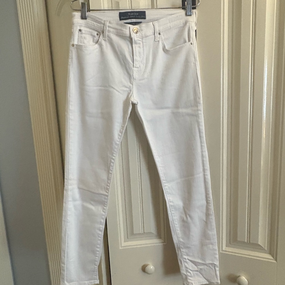 Jacob Cohën Handmade Tailored White Skinny Italian Jeans